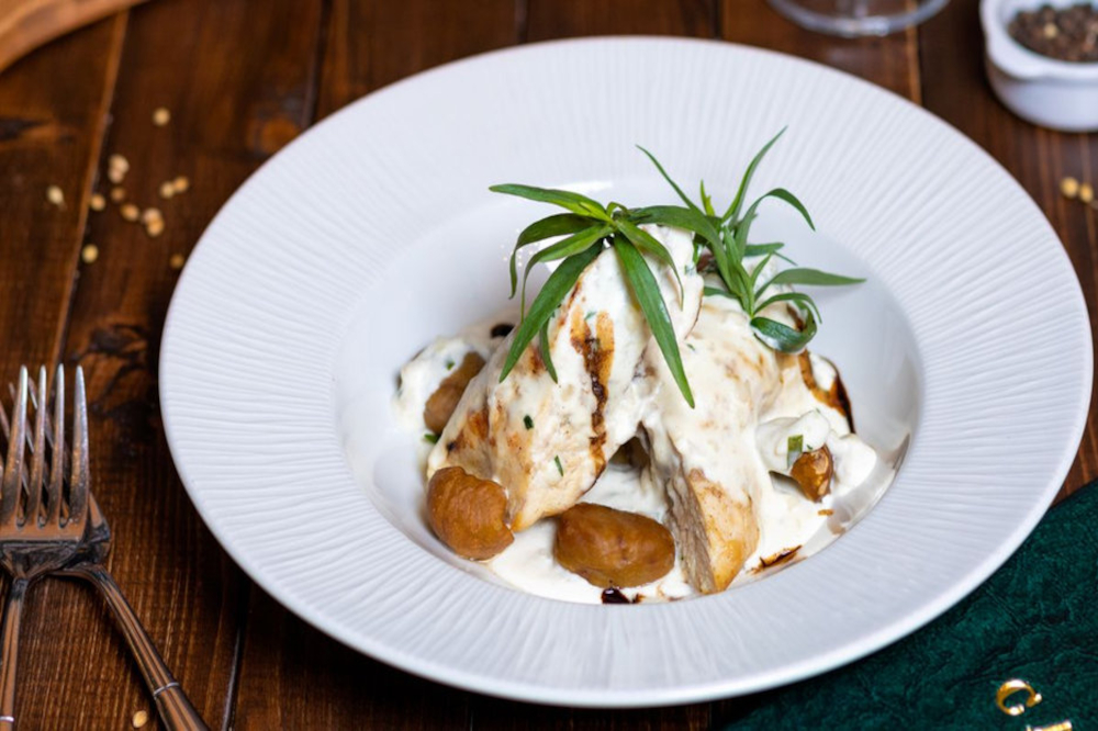 Pollo con ceps
