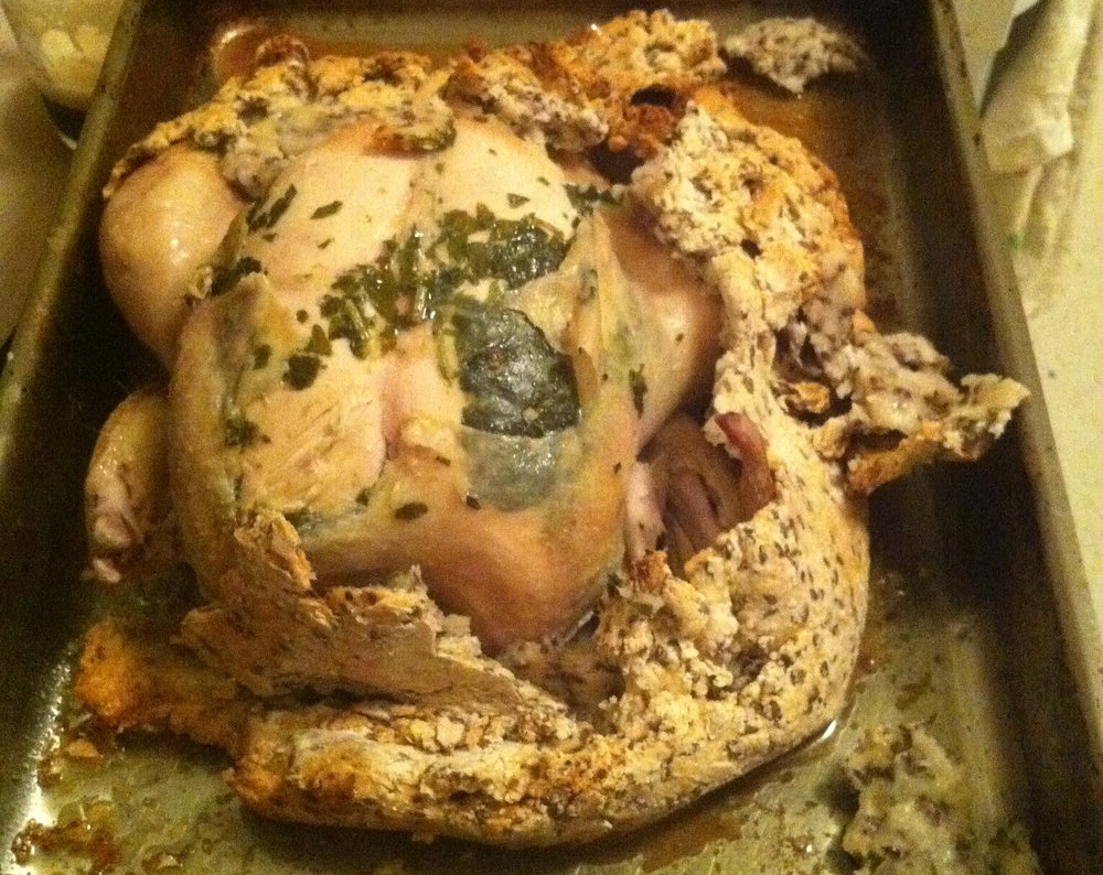 Poulet en croûte de sel