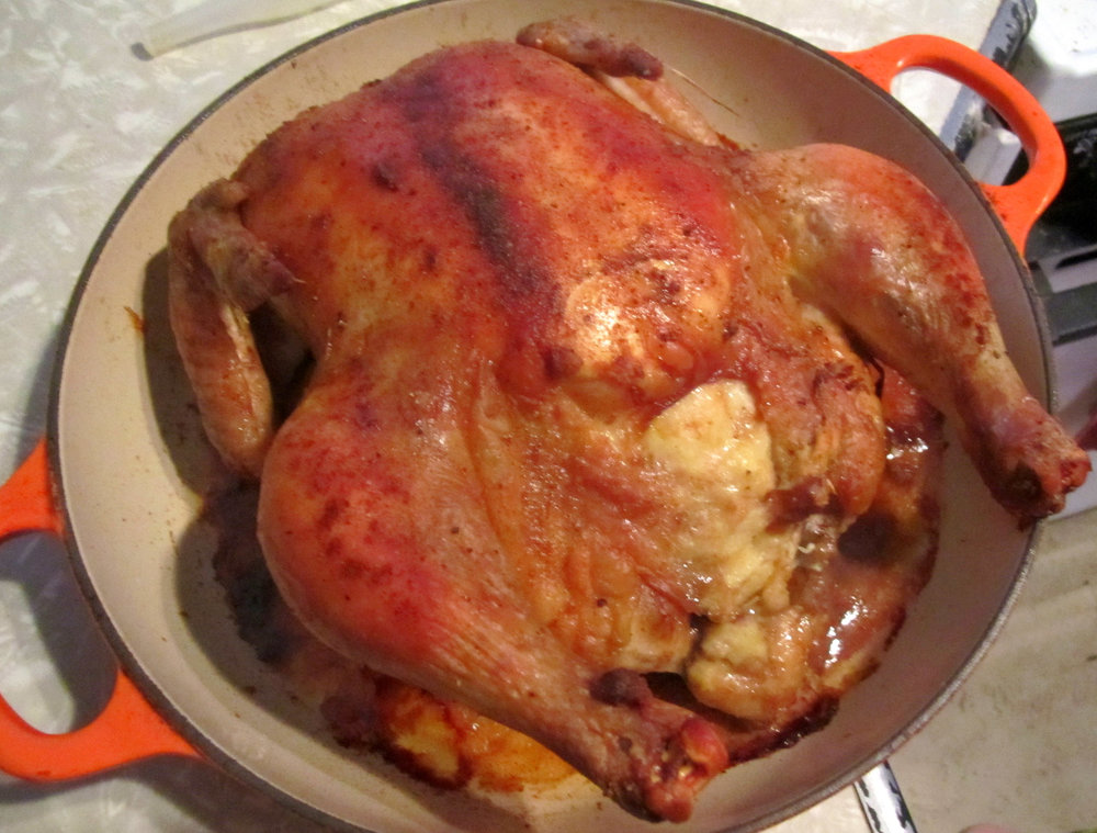 Poulet rôti en cocotte