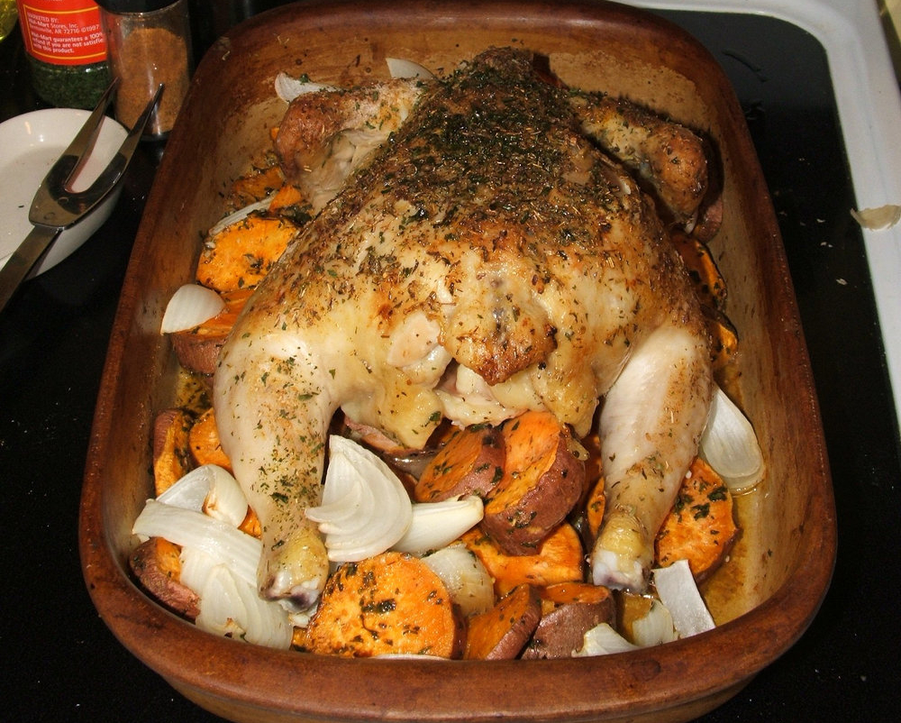 Poulet rôti aux épices douces