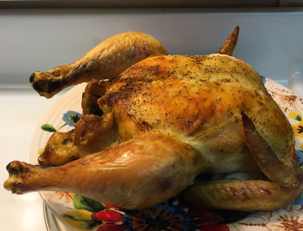 Poulet rôti au romarin