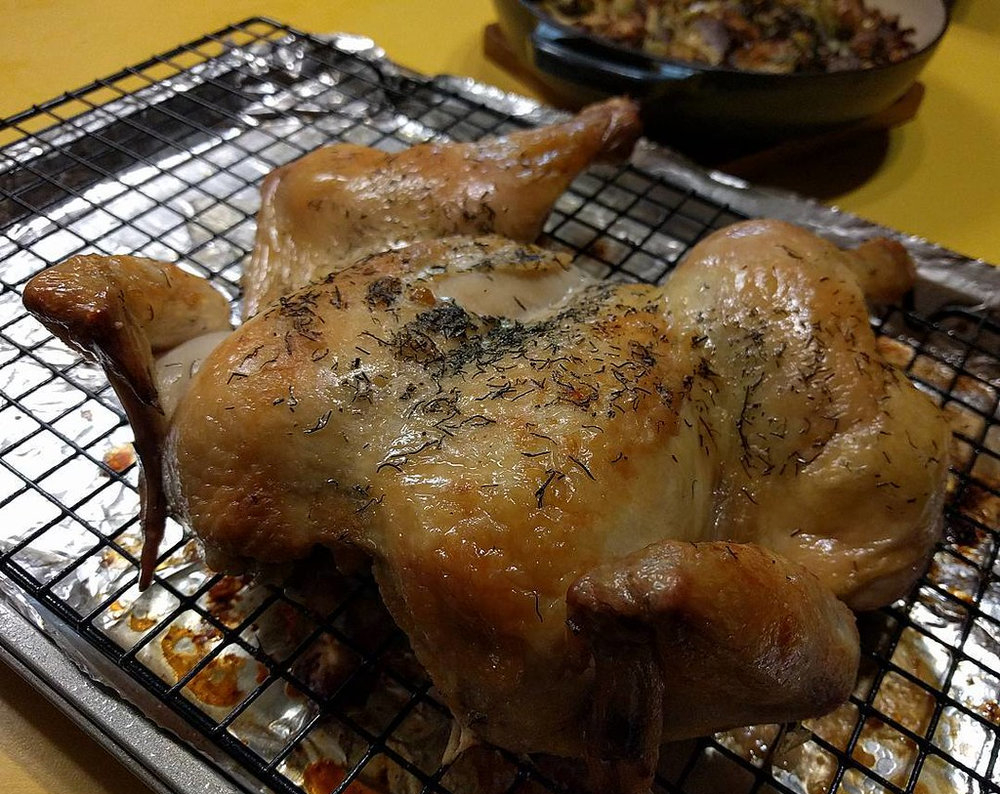 Poulet à la truffe noire