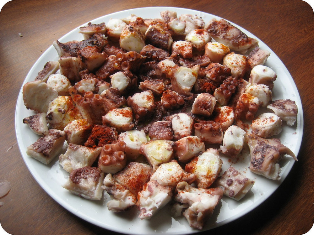 Galician style octopus
