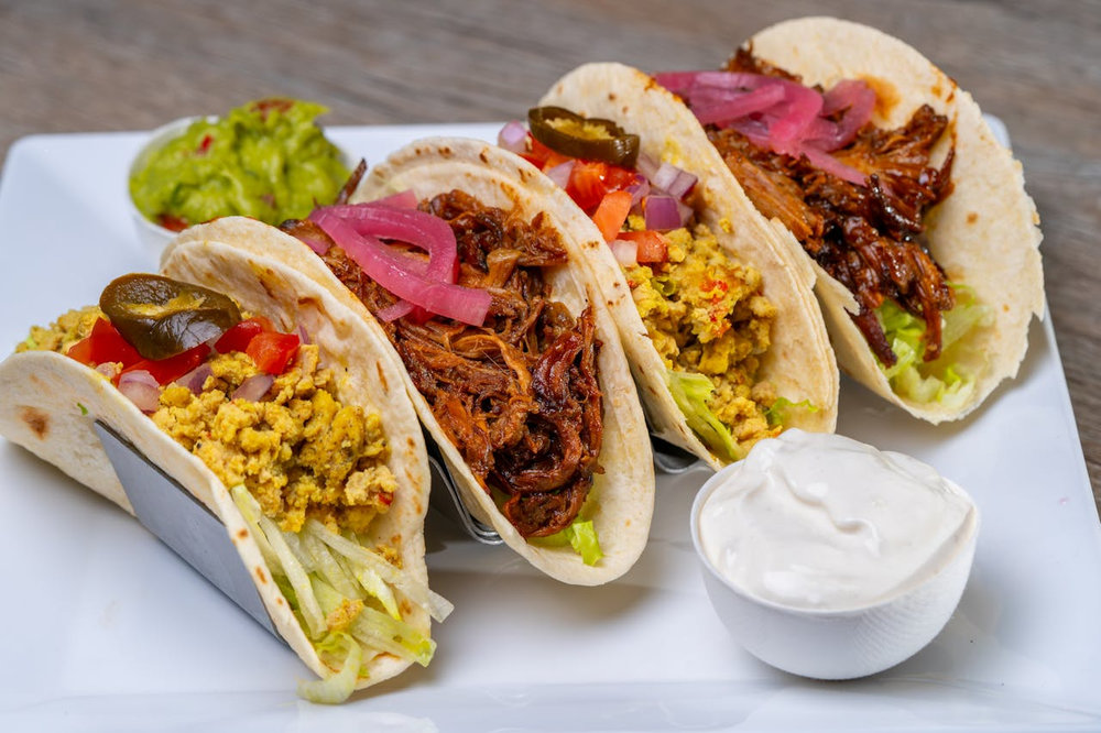 Tacos au porc effiloché