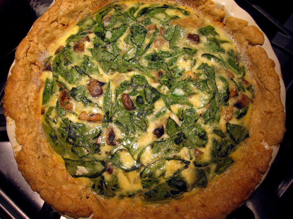 Quiche de espinacas con ricotta