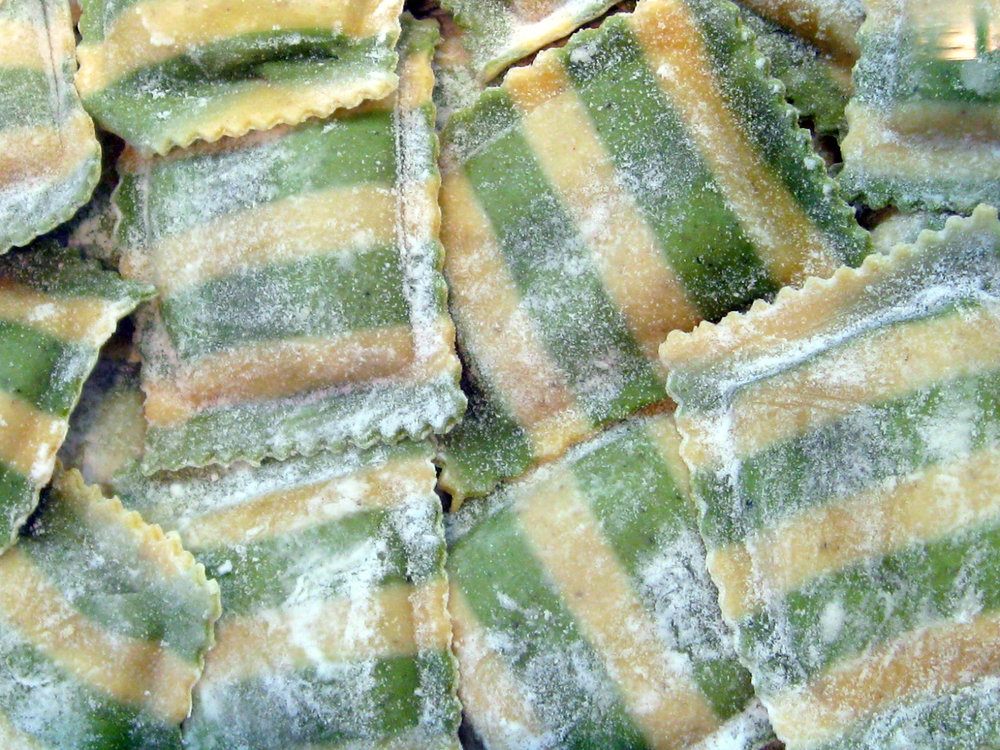 Ravioles con espinacas y ricotta
