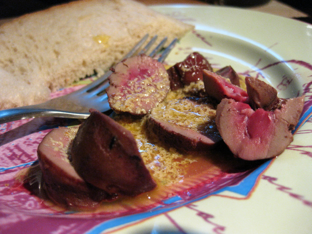 Rognons d'agneau à la sauce moutarde