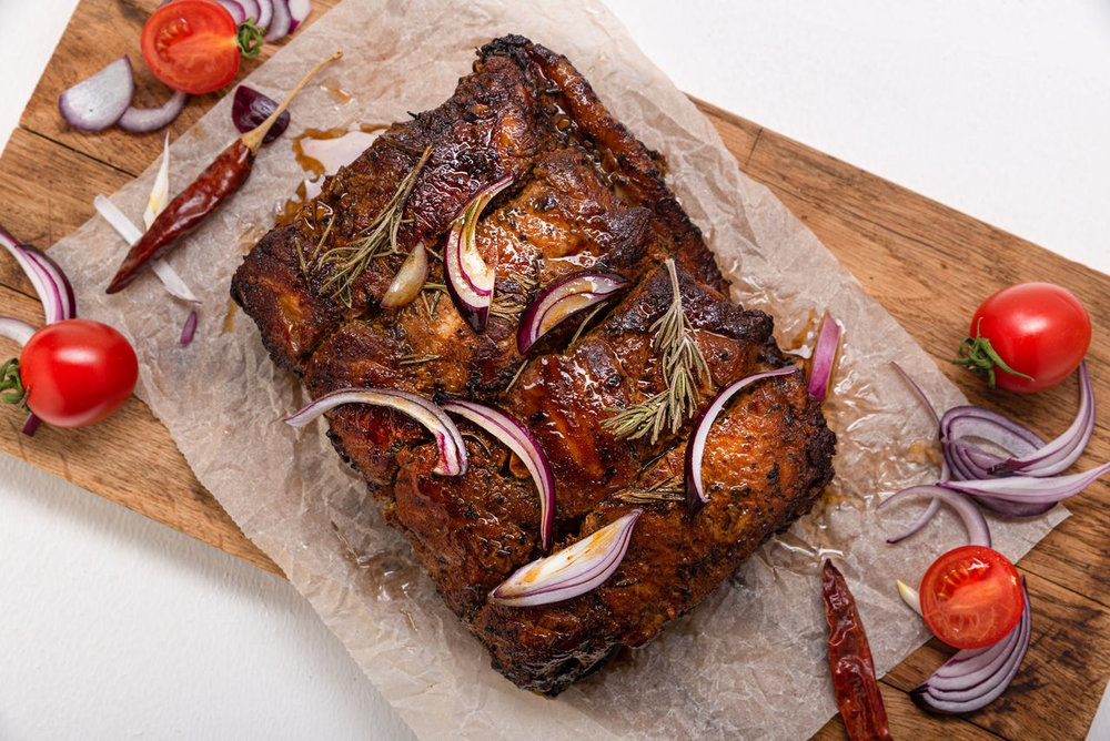 Rôti de bœuf à l'échalote