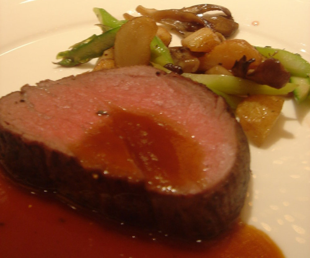 Rôti de bœuf sauce au poivre