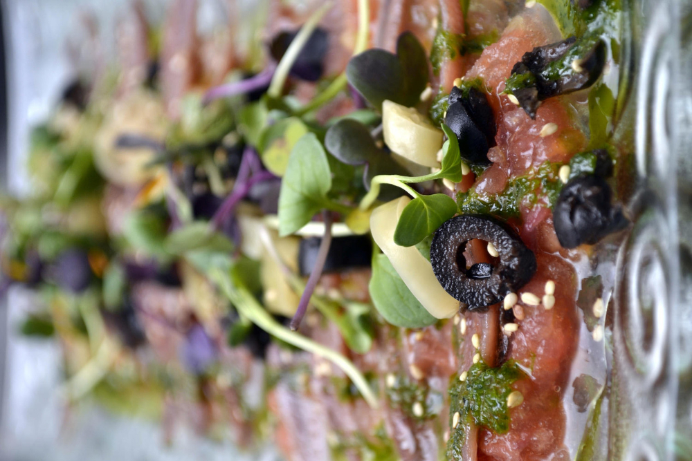 Anchovy and tomato salad