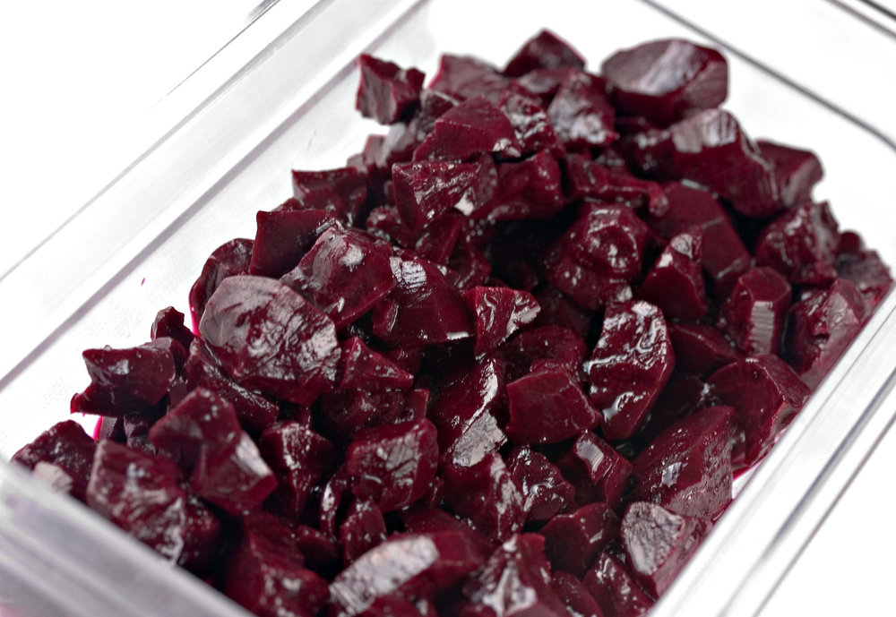 Ensalada de remolacha con aceite de oliva