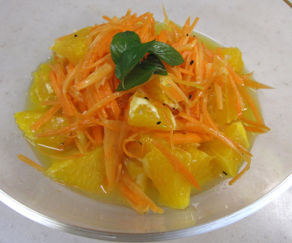 Salade de carottes à l'orange