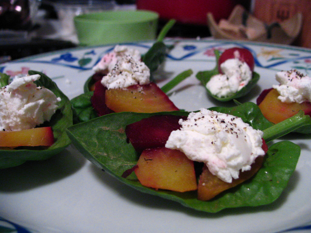 Salade de fromage de chèvre frais