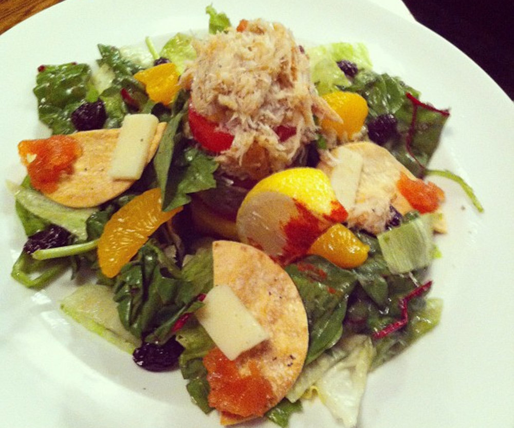 Citrus crab salad