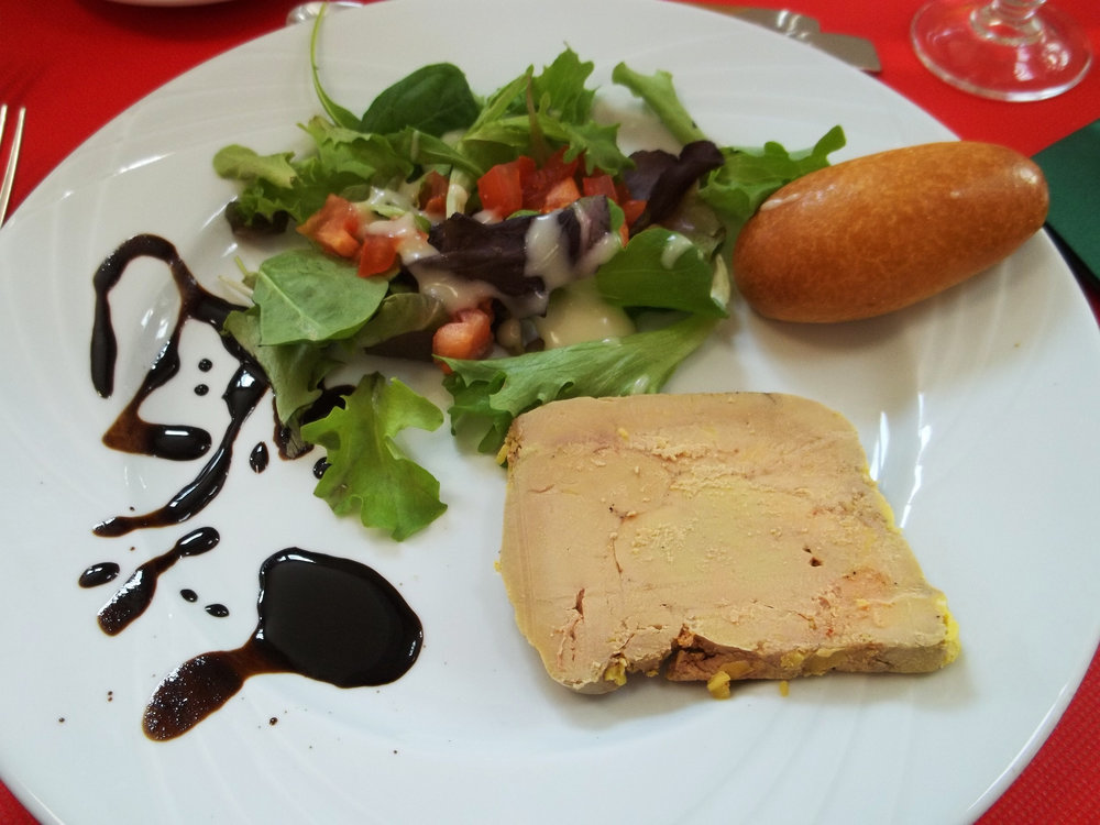 Ensalada de foie gras de pato