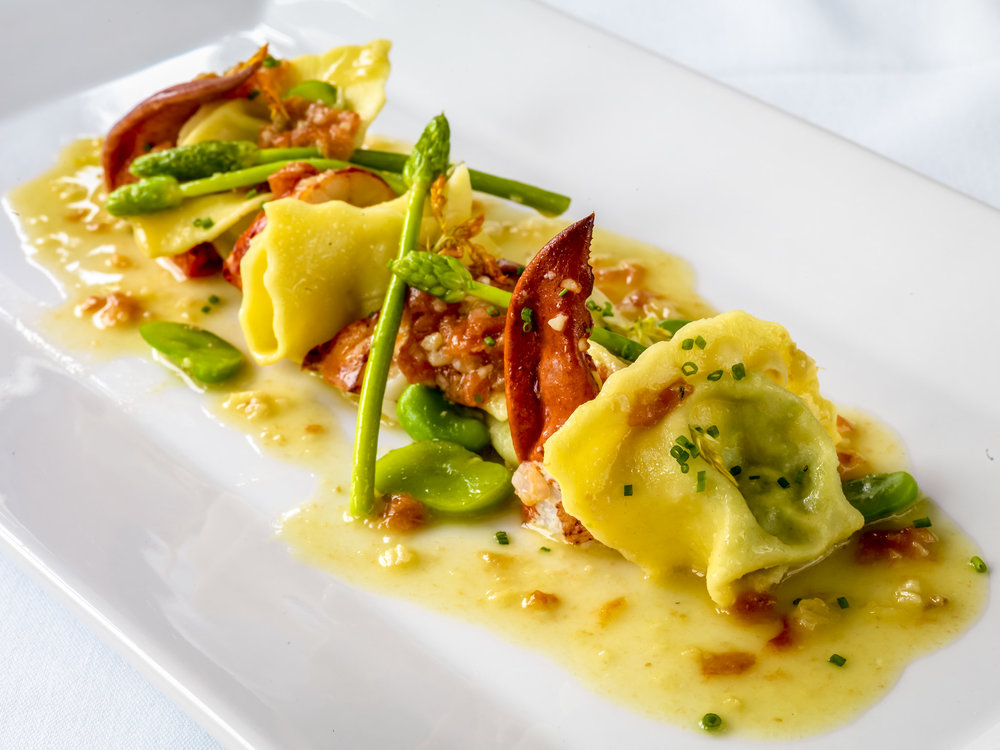 Warm lobster salad