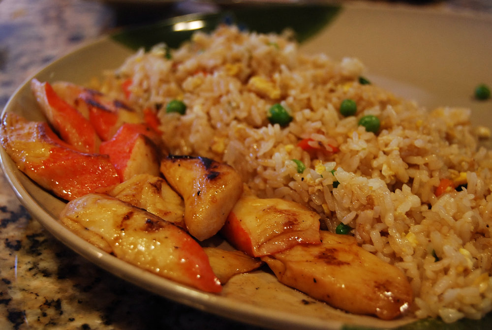Ensalada de arroz y cangrejo