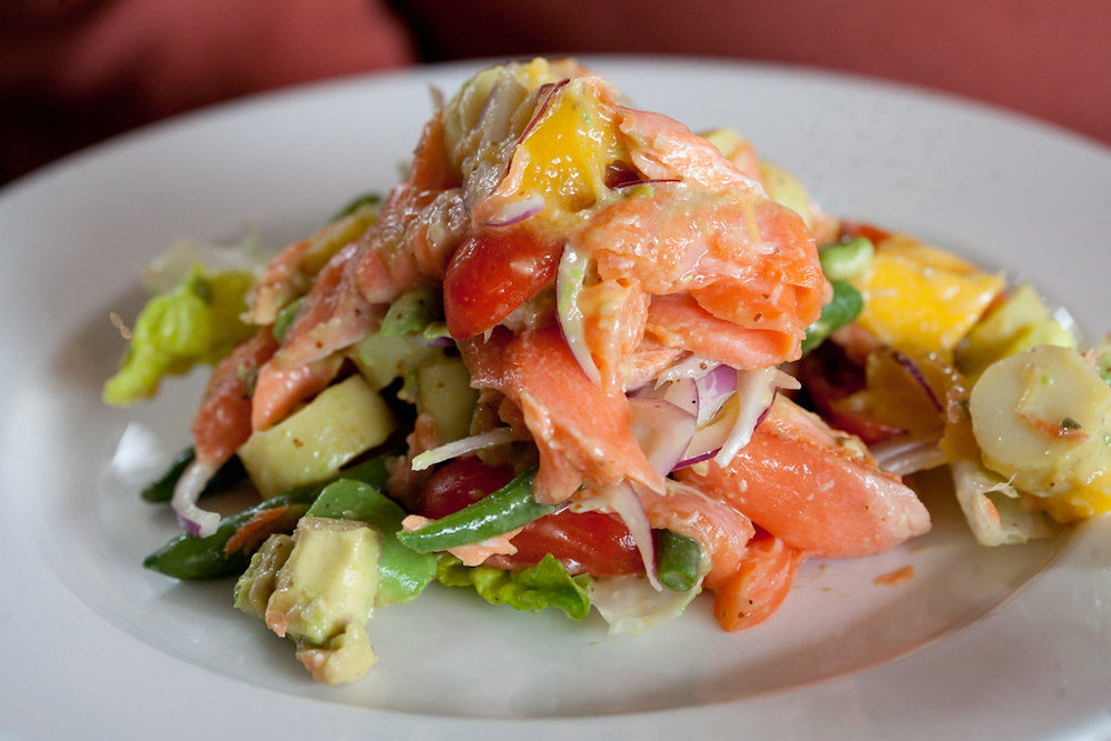 Smoked trout salad