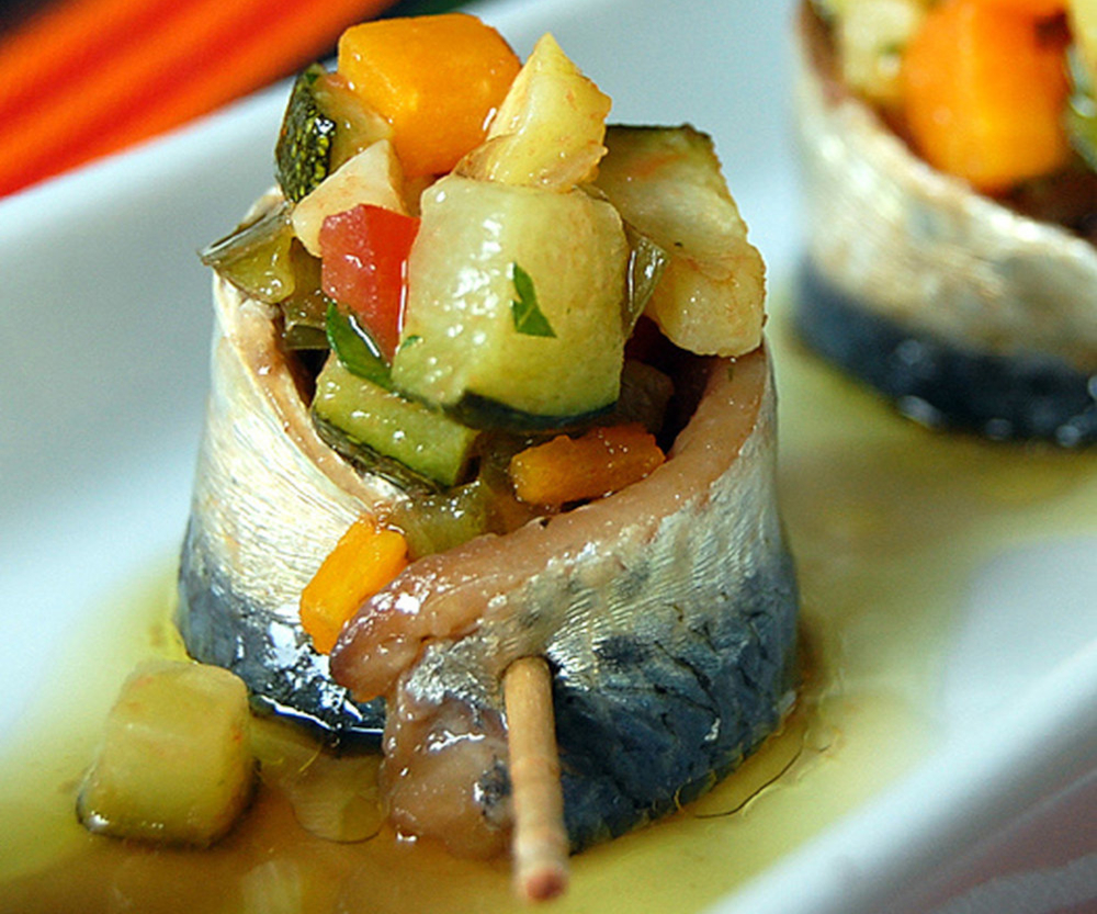 Sardines marinées