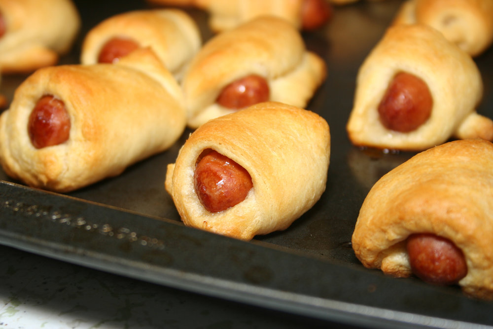American-style pigs in a blanket