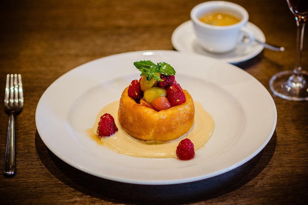 Savarin aux framboises