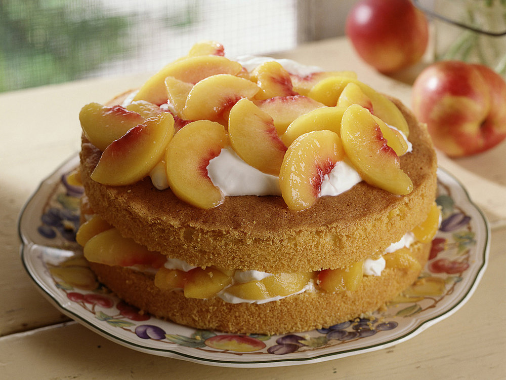 Shortcake de melocotón