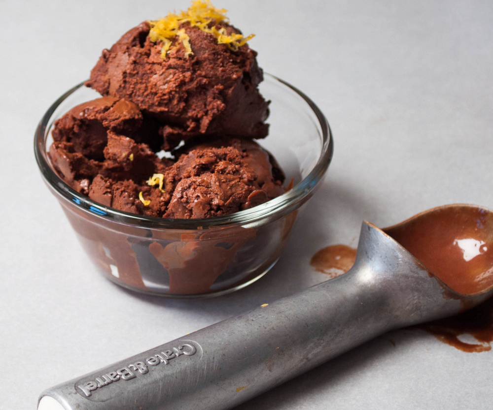 Sorbet au chocolat noir