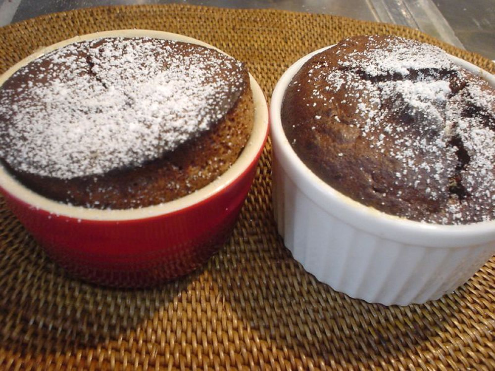 Soufflé au chocolat extra-noir