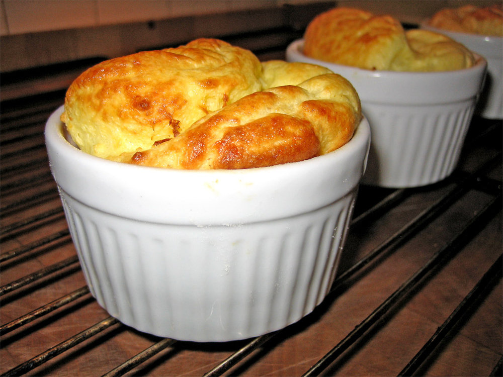 Beaufort cheese soufflé