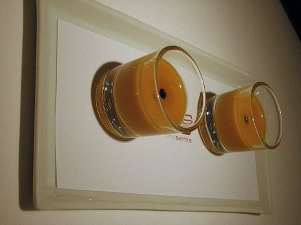 White peach soup