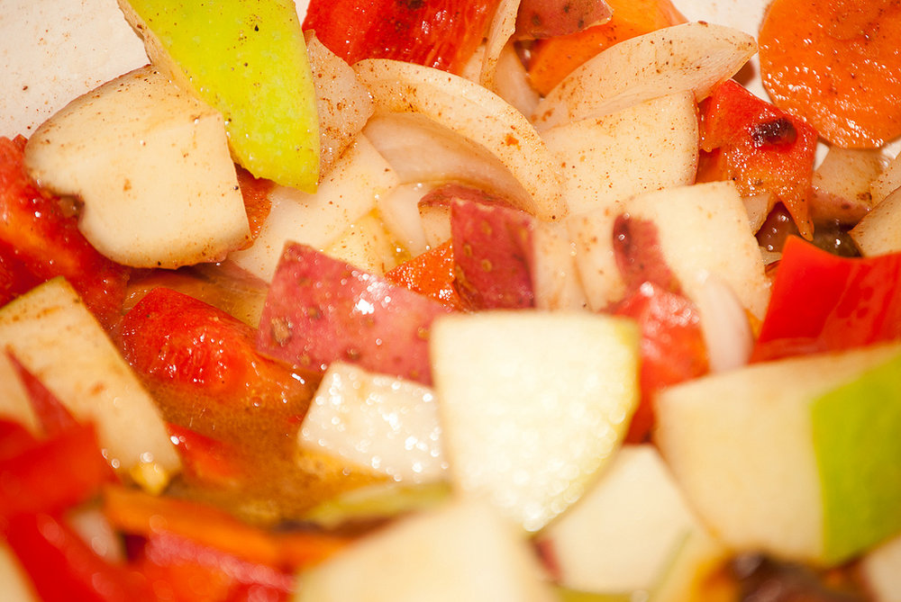 sopa de frutas frescas