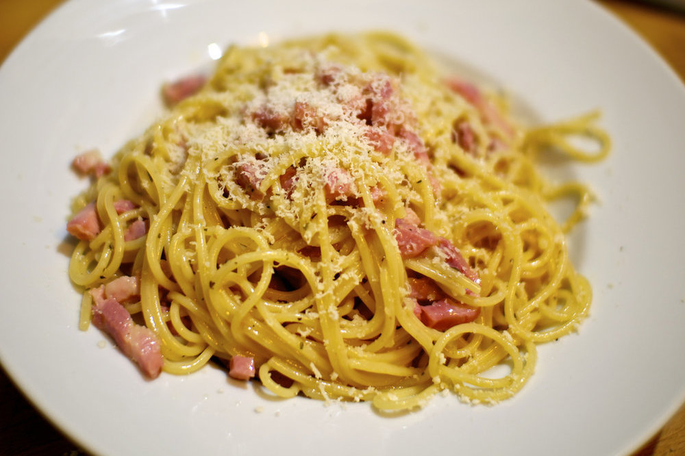 Spaghetti à la carbonara