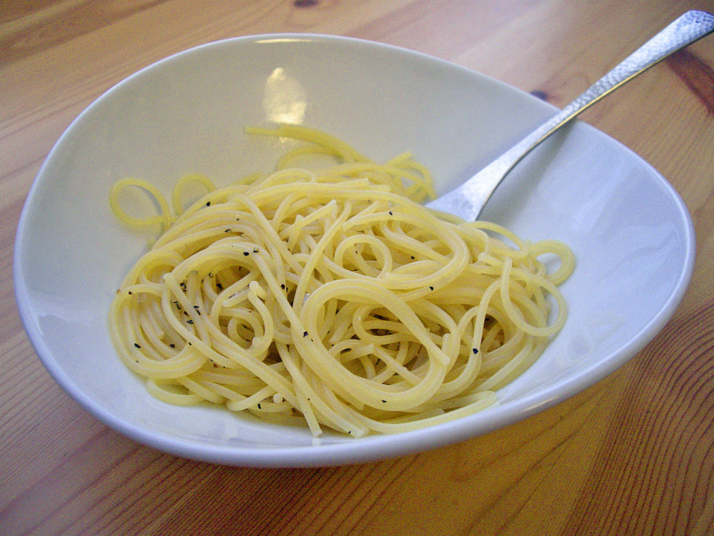 Spaghetti au fromage de chèvre