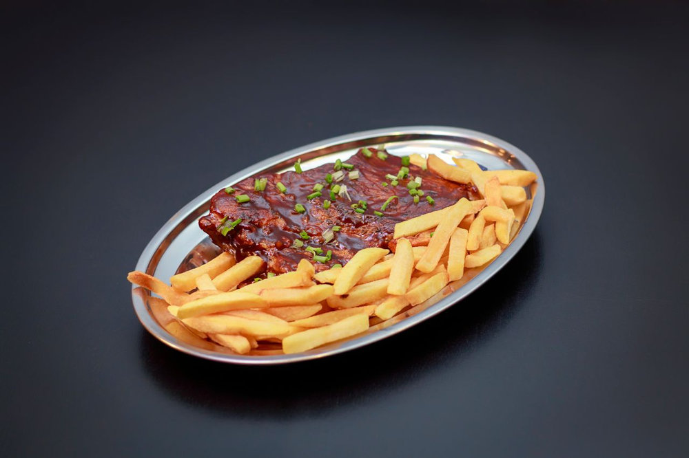 Spare ribs sauce barbecue