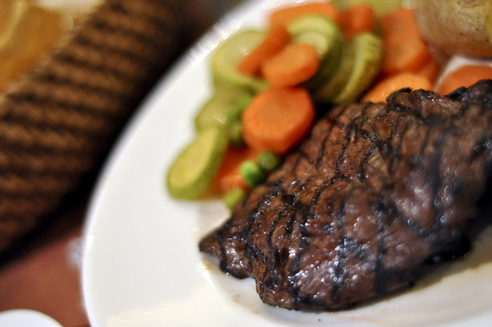 Steak d'autruche à la poêle