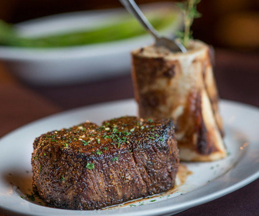 Chuletón con sal gorda y tuétano