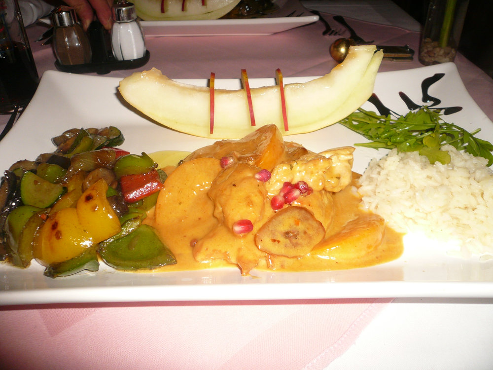 Suprême de poulet sauce au curry