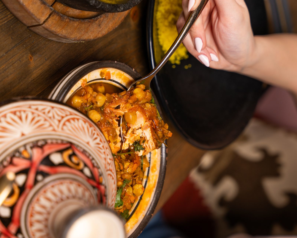Tajine de poulet aux abricots