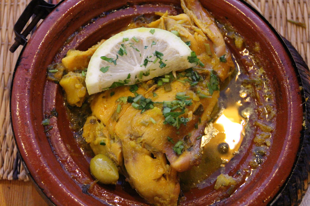 Tajine de poulet au citron
