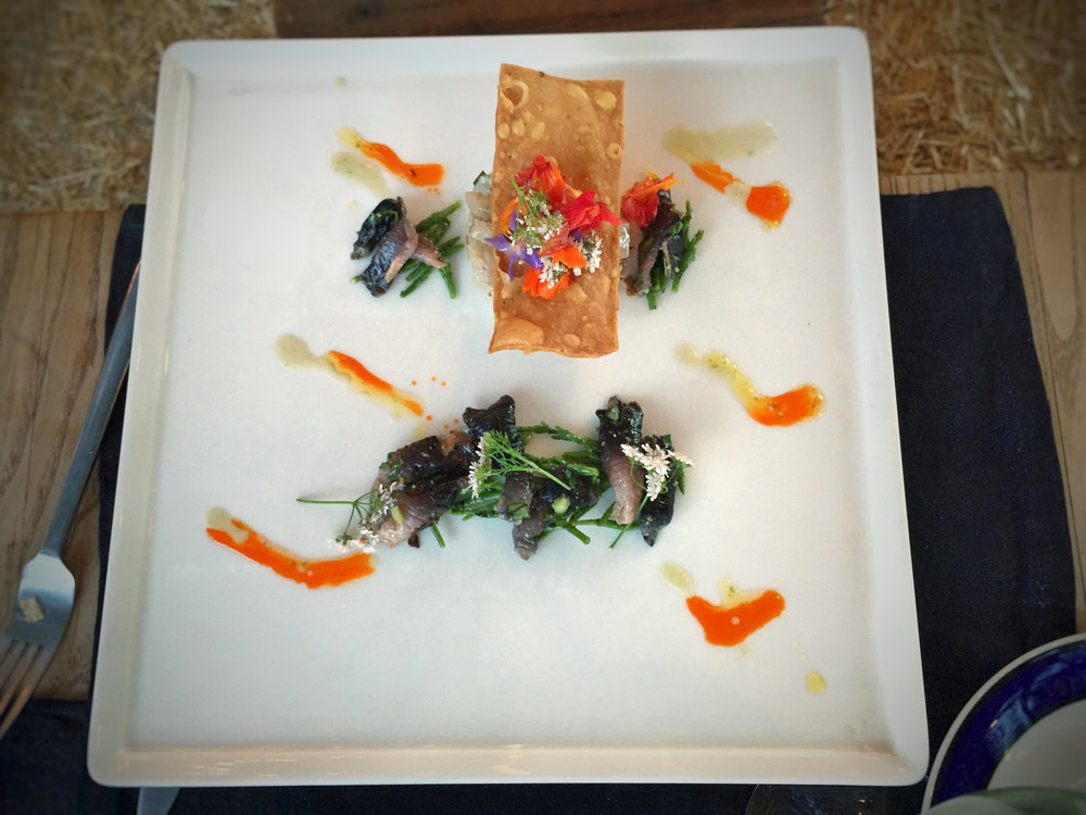 Tartare de bar aux algues