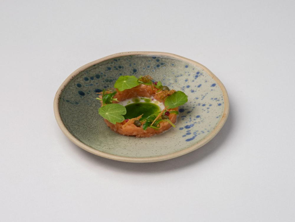 Tartare de saumon aux herbes
