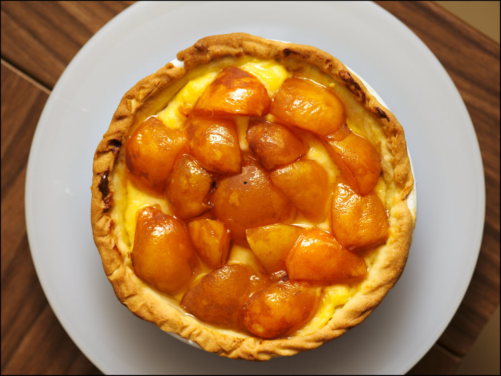 Tarte à l'abricot confit