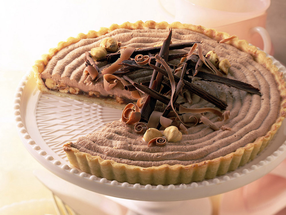 Tarte au chocolat et à la noisette