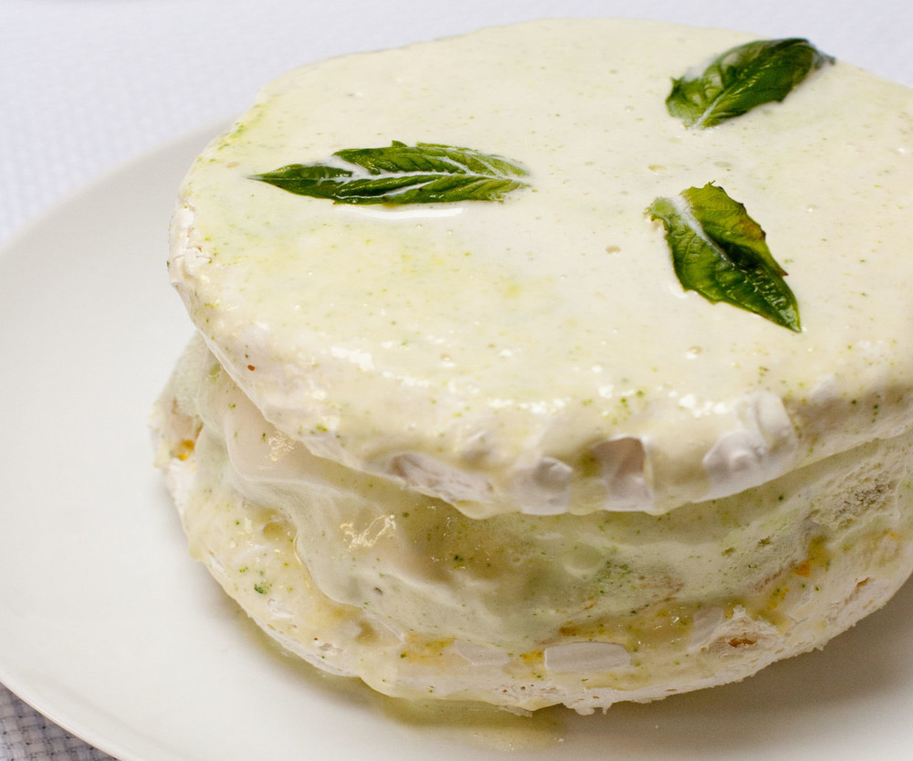 Gâteau meringué à la mangue