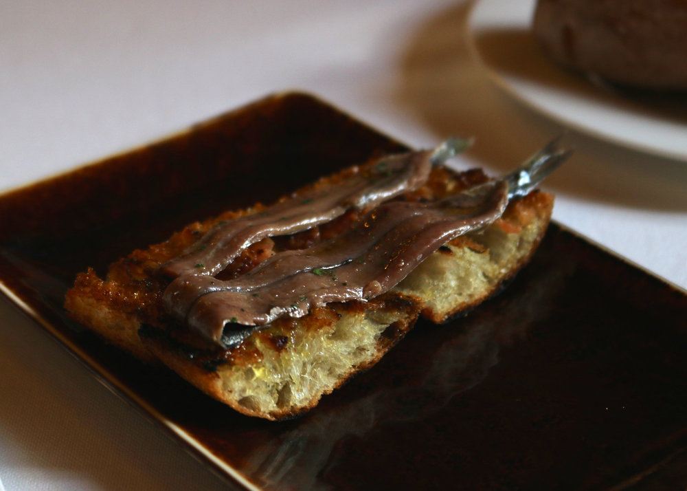 Anchovy toast