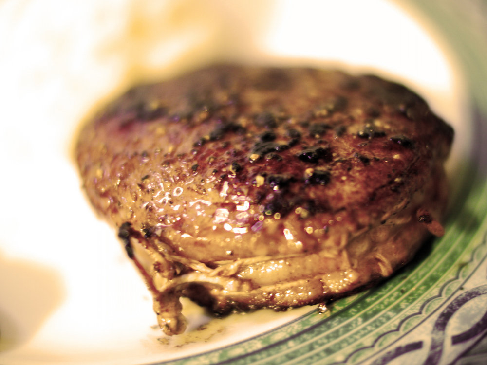 Beef tournedos with bordelaise sauce