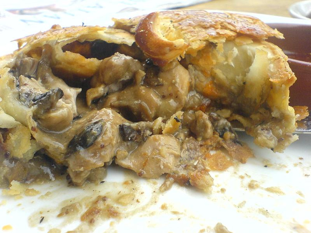 Tourte au poulet et aux cèpes