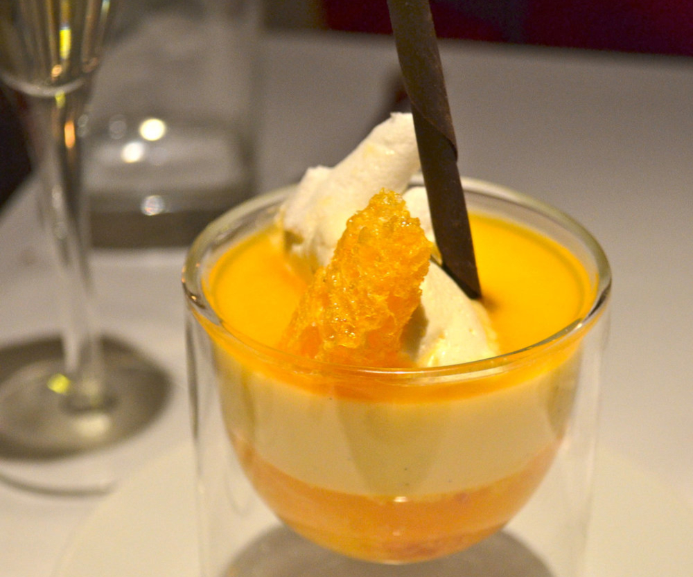 Trifle à la mandarine et au fruit de la passion