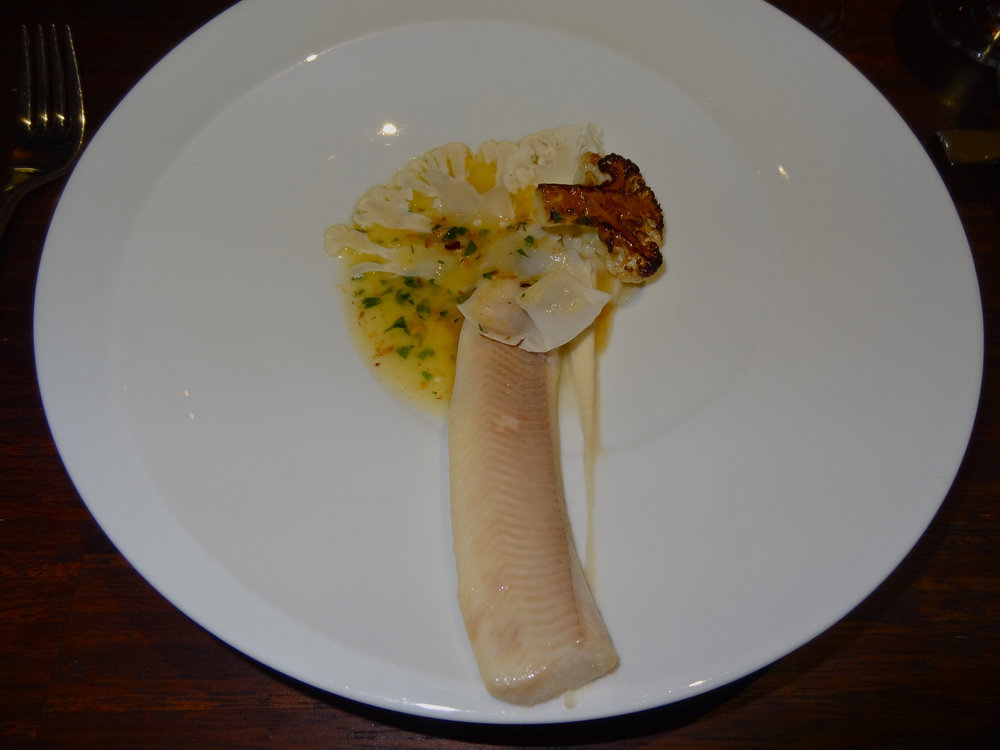 Trout with white wine sauce