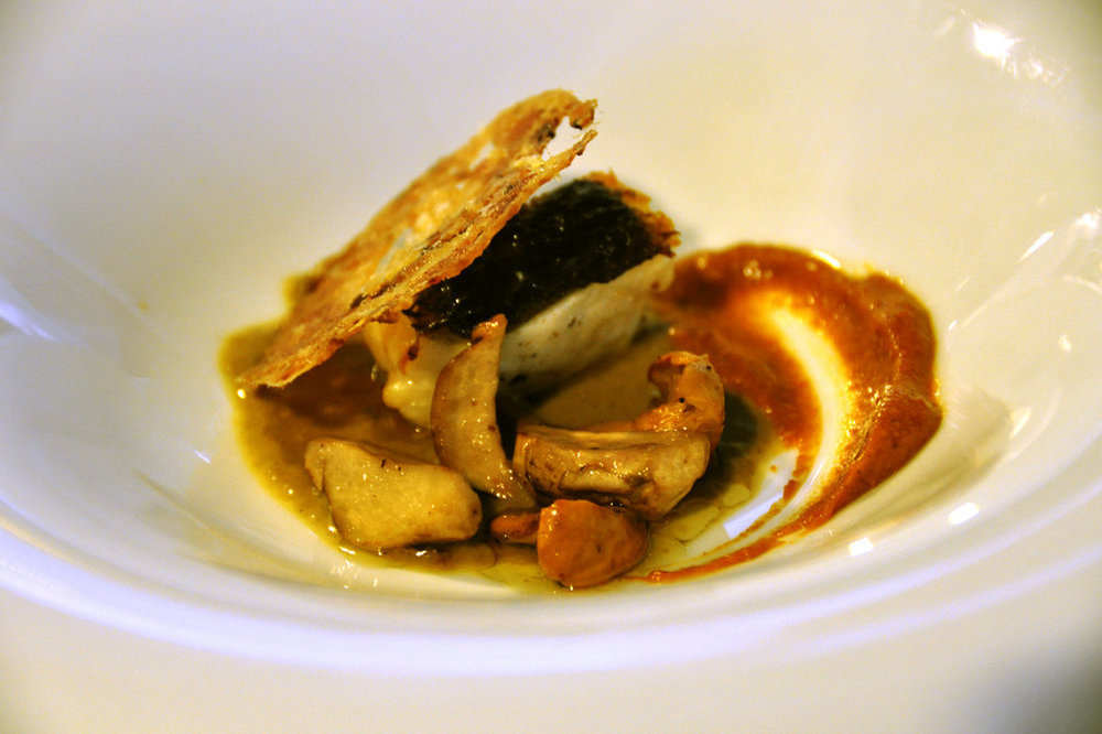 Monkfish with Romesco sauce